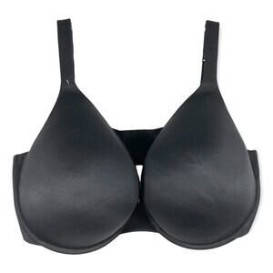 Cacique 44G Bra Black Intuition Full Coverage Solid Stretch Underwire Support 86